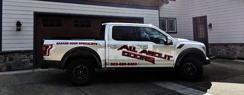 All About Garage Doors Truck