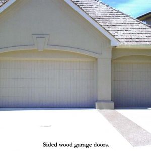 Standard Sided Wood Garage Doors