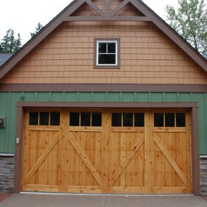 Wood Carriage House Garage Doors