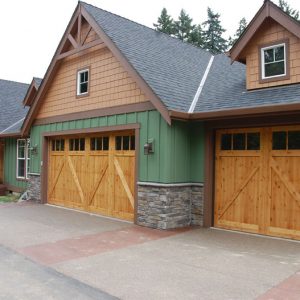 Wood Carriage House Garage Doors