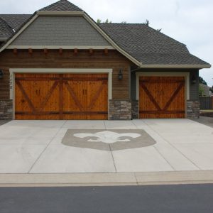 Wood Carriage House Garage Doors