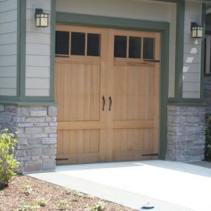 Wood Carriage House Garage Doors