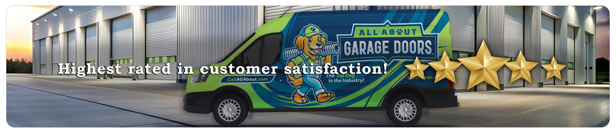 All About Garage Doors Banner Desktop