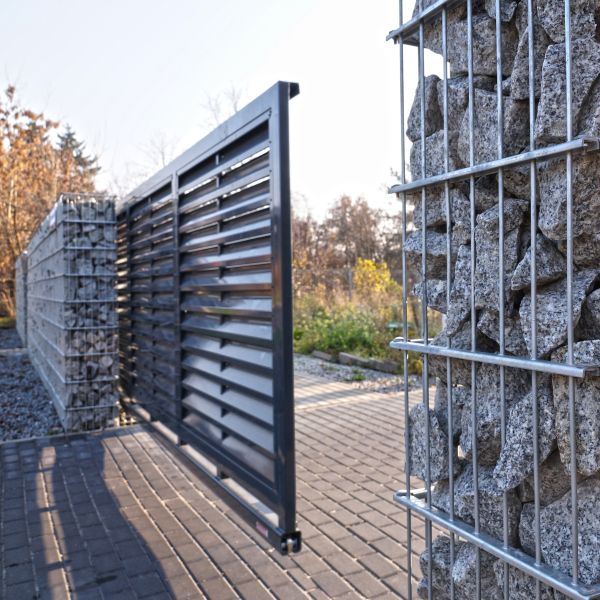 A completed automatic gate installation by All About Garage Doors in Lake Oswego OR