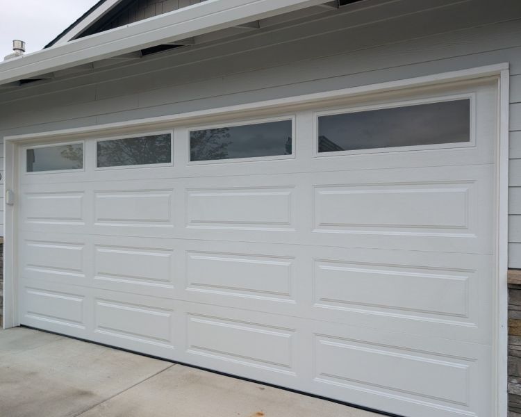 Brand new garage door installation finished by All About Garage Doors in West Linn OR