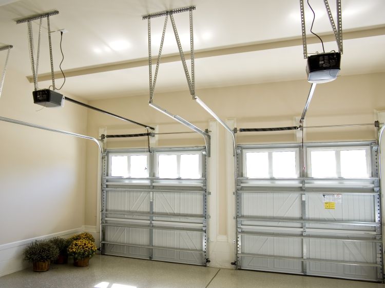 Inside of a Newberg OR home garage after garage door maintenance services offered by All About Garage Doors