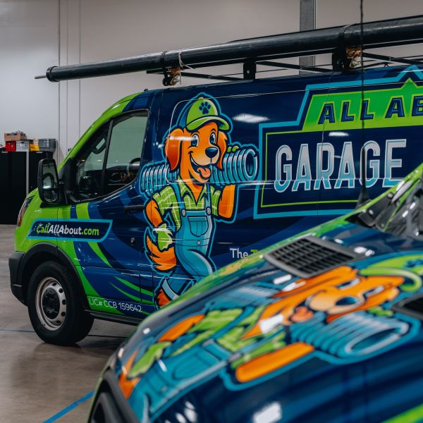 All About Garage Door service van stocked and ready for a garage door repair in Hillsboro OR