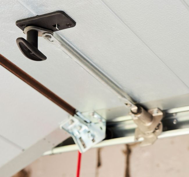 Parts of a garage door that were repaired or replaced by All About Garage Doors during a garage door repair service in Lake Oswego OR
