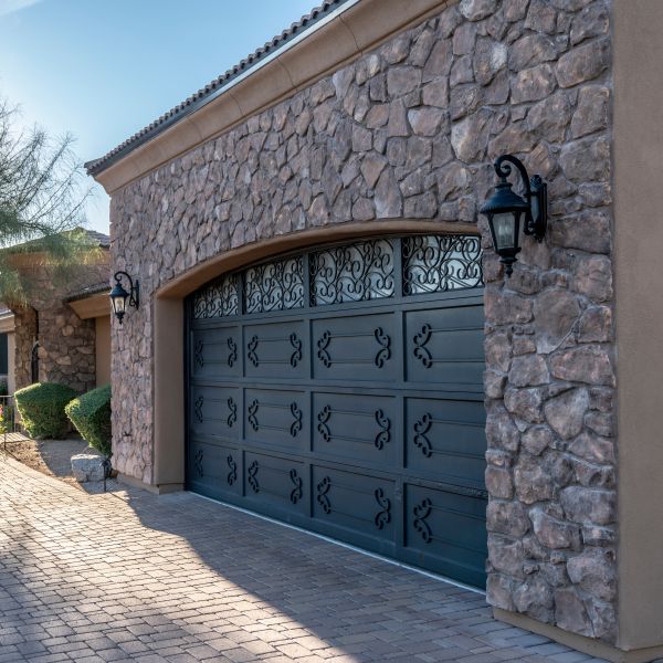 Ornate garage door replaced by the All About Garage Doors team in Forest Grove OR