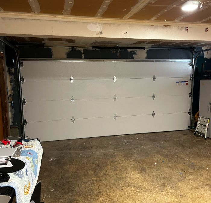 Interior of garage door replacement completed by All About Garage Doors in Sherwood OR