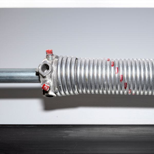 Brand new spring that was installed during a garage spring replacement by All About Garage Doors in Hillsboro OR