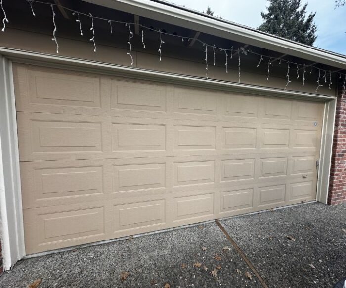 Local Bridlemile Portland OR home gets an emergency garage door repair from All About Garage Doors