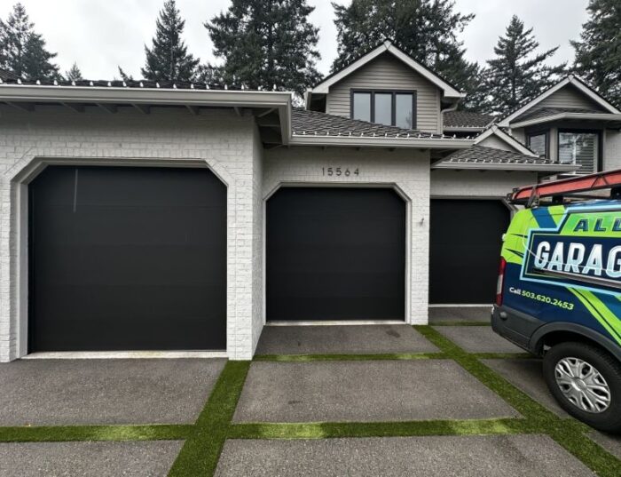 Upscale home receives an emergency garage door repair from All About Garage Doors in Garden Home OR