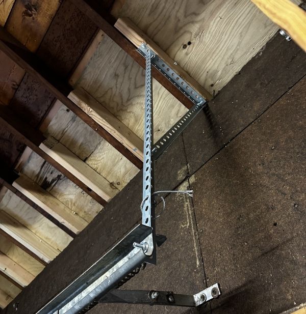 New parts installed during an emergency garage door repair by All About Garage Doors in Bridlemile Portland OR