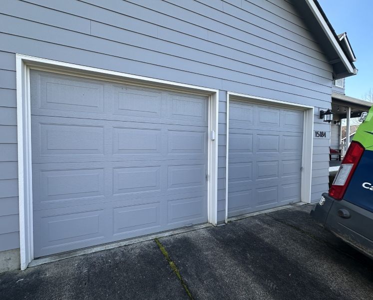 Double garage doors get an emergency garage door service from All About Garage Doors in Wilsonville OR
