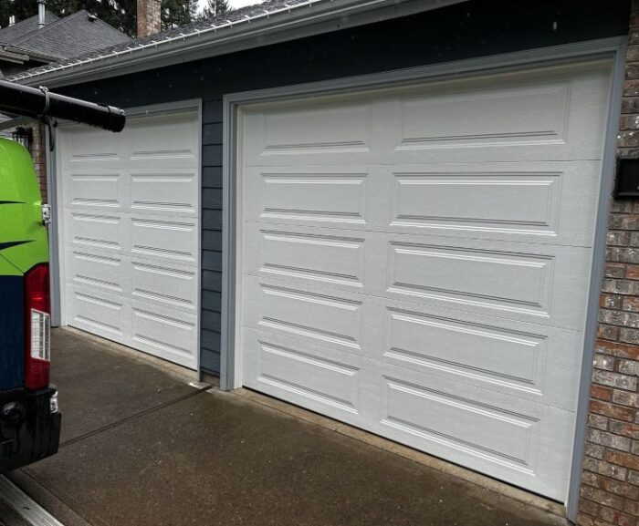 Double Garage Door Repair Completed By All About Garage Doors In Wilsonville Or